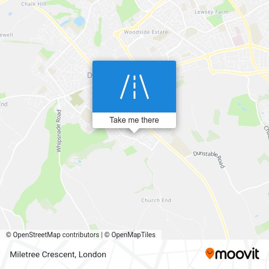 Miletree Crescent map