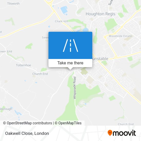Oakwell Close map