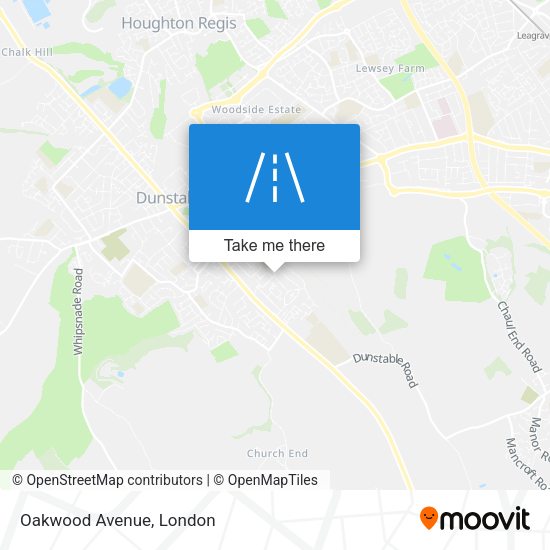 Oakwood Avenue map
