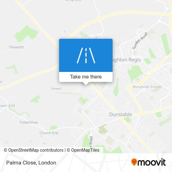 Palma Close map