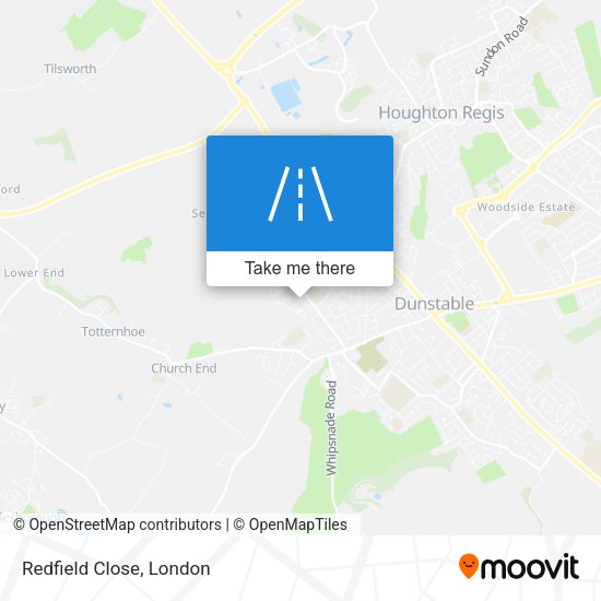 Redfield Close map