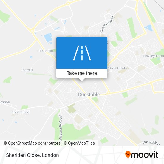 Sheriden Close map