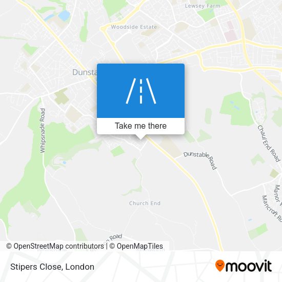 Stipers Close map