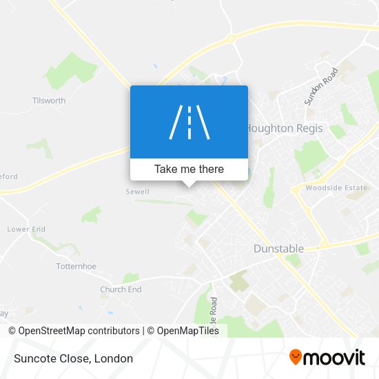 Suncote Close map