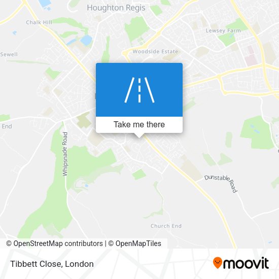 Tibbett Close map