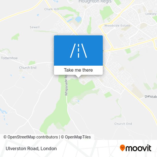 Ulverston Road map