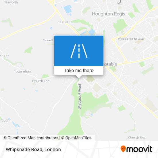 Whipsnade Road map