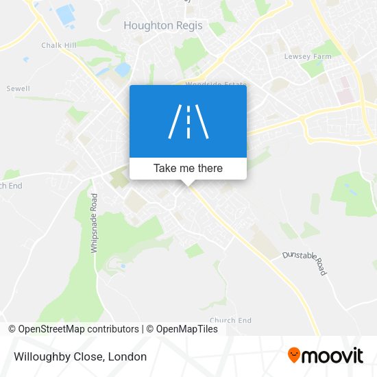 Willoughby Close map