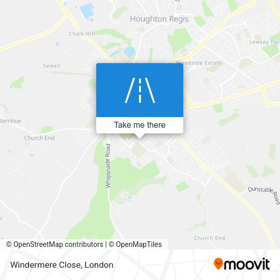 Windermere Close map