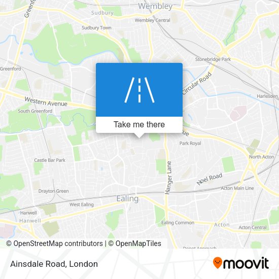 Ainsdale Road map