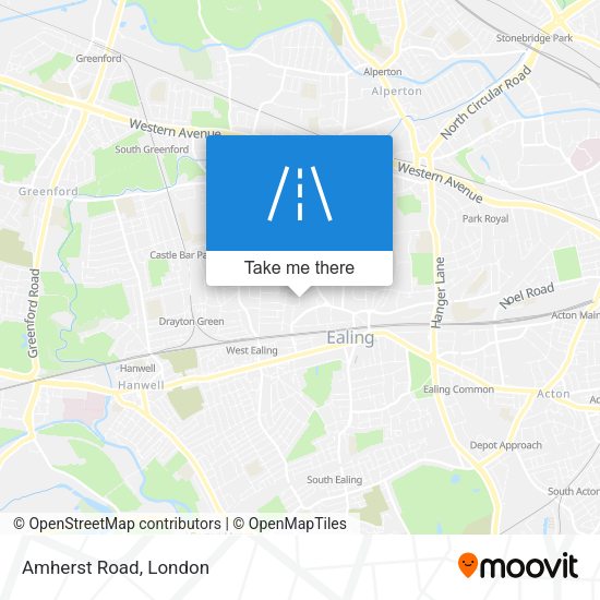 Amherst Road map