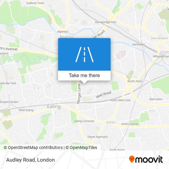 Audley Road map