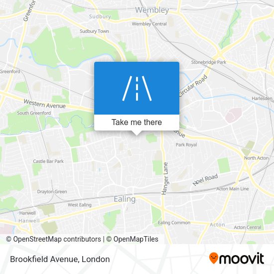 Brookfield Avenue map