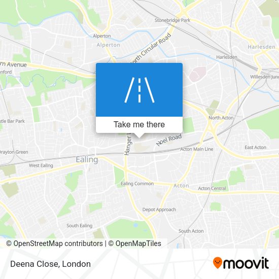 Deena Close map