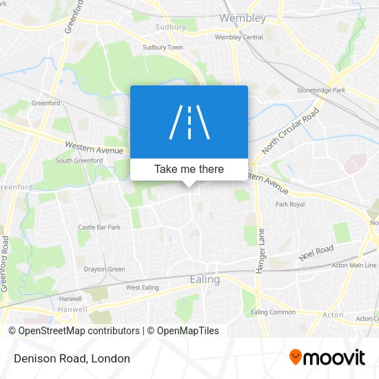Denison Road map