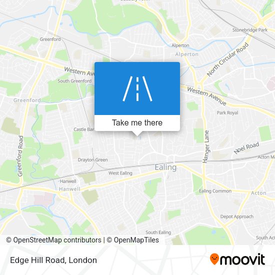 Edge Hill Road map