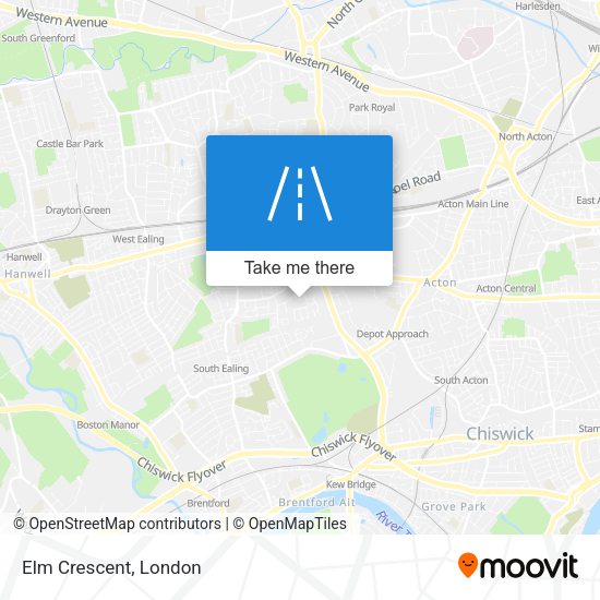 Elm Crescent map