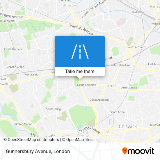 Gunnersbury Avenue map