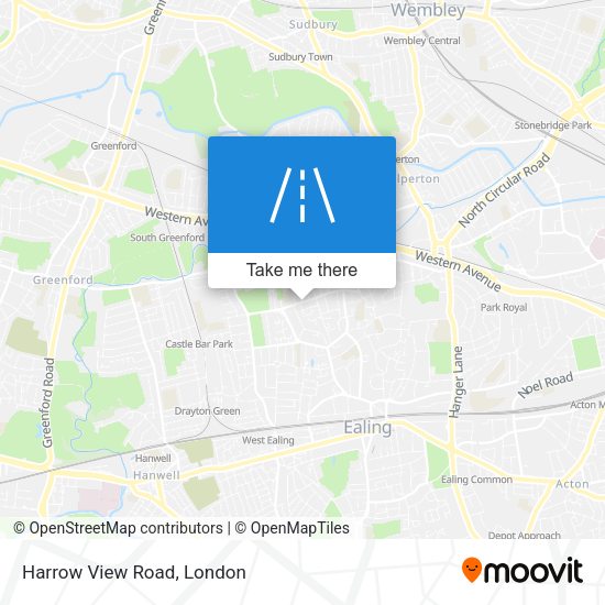 Harrow View Road map