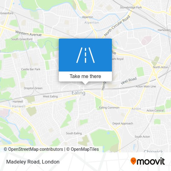 Madeley Road map