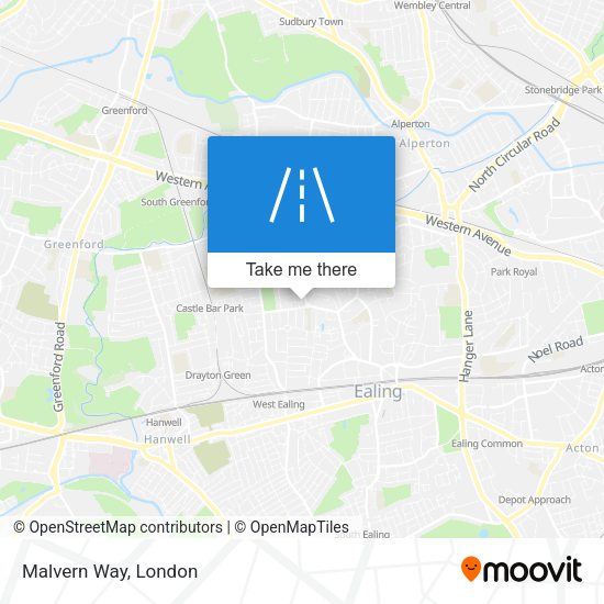Malvern Way map