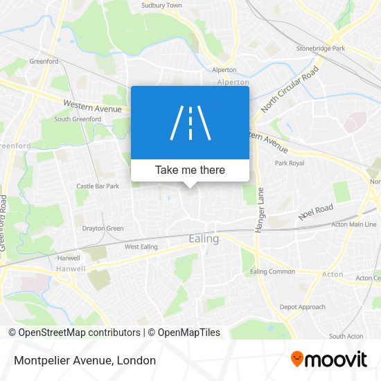 Montpelier Avenue map