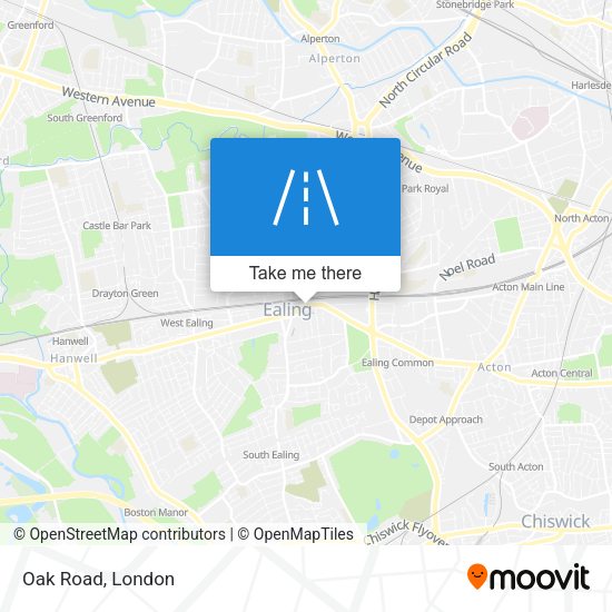 Oak Road map