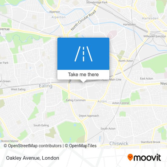 Oakley Avenue map