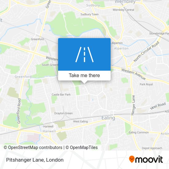 Pitshanger Lane map