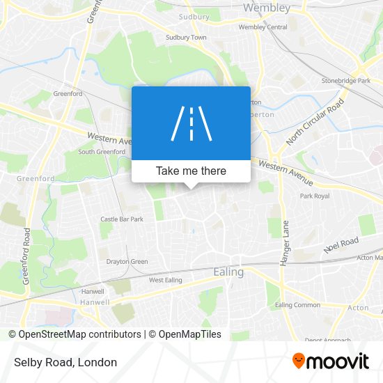 Selby Road map