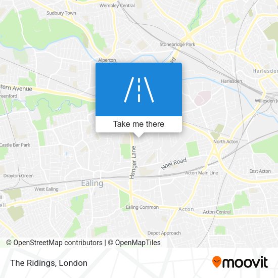The Ridings map