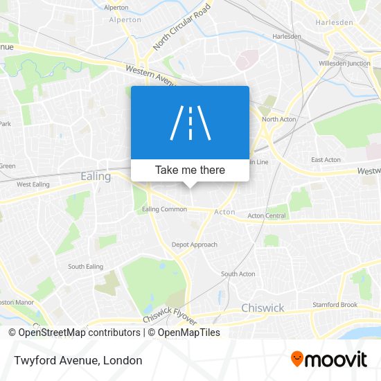 Twyford Avenue map