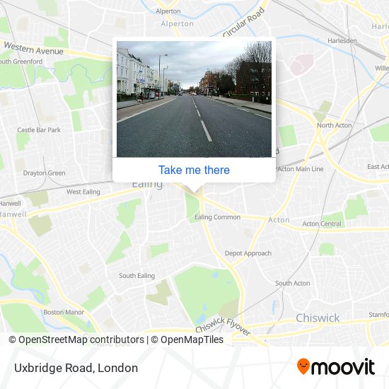 Uxbridge Road map