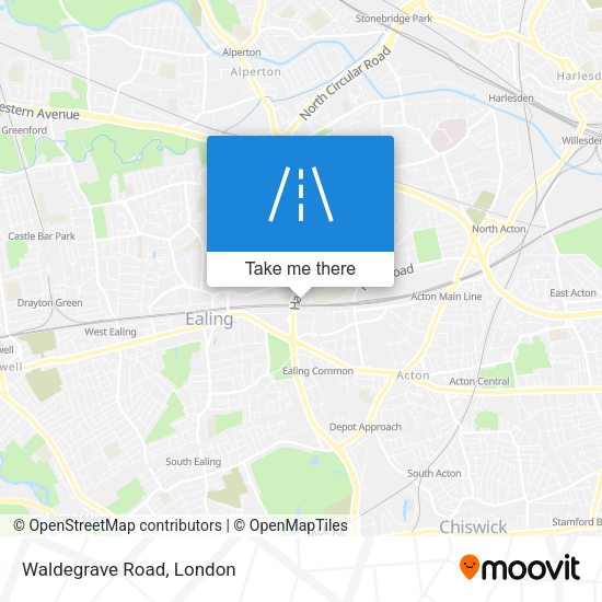 Waldegrave Road map
