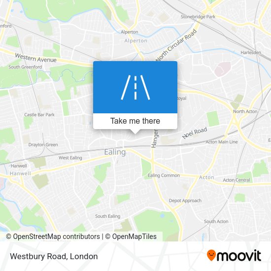 Westbury Road map