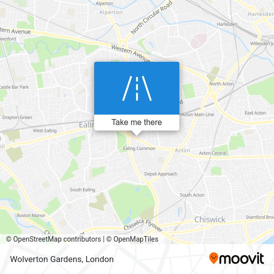 Wolverton Gardens map