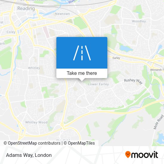 Adams Way map