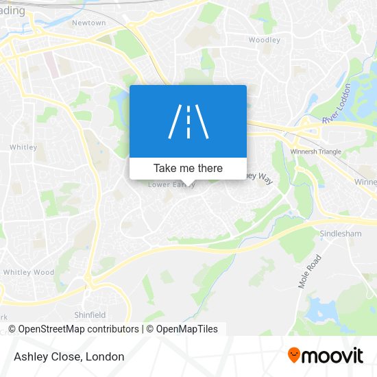 Ashley Close map