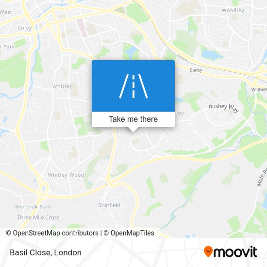 Basil Close map