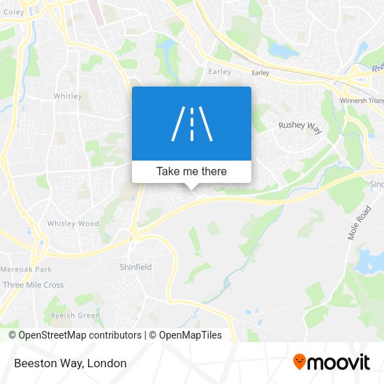 Beeston Way map