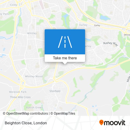 Beighton Close map