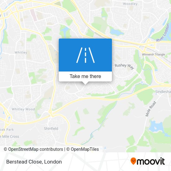 Berstead Close map