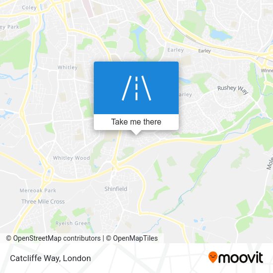 Catcliffe Way map