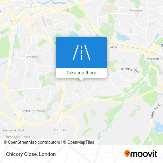 Chicory Close map