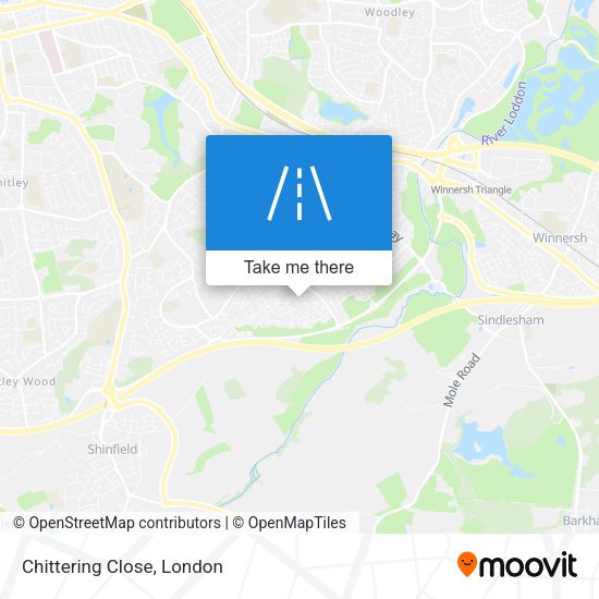Chittering Close map