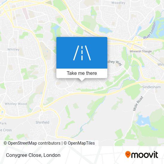 Conygree Close map