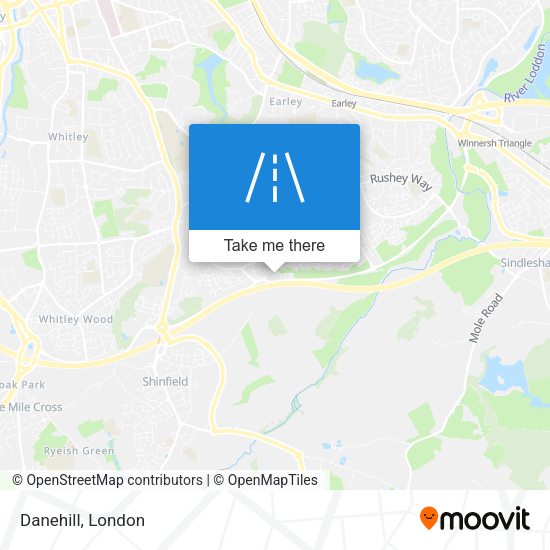 Danehill map