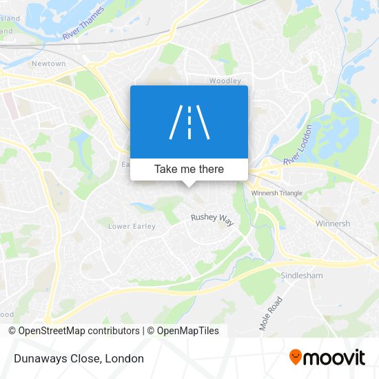 Dunaways Close map