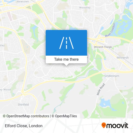 Elford Close map