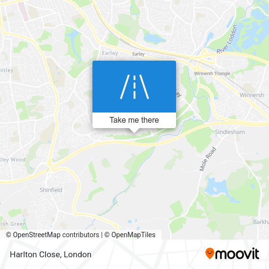 Harlton Close map
